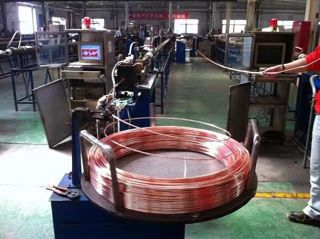 Electro Welded Copper Coil Tube Single Wall Galvanized Seamless Steel Pipe 4.76mm*0.6mm 4