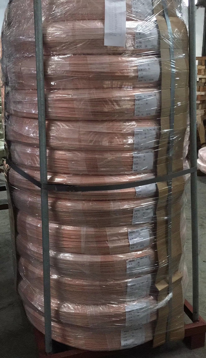 8*0.6MM Cold Drawn Tube , EN10139 DC04 Copper Tube Heat Exchanger Coil Single Wall 12