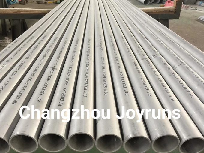 ASME A790 Duplex Stainless Steel Tube , S31803 Cold Drawn Stainless Steel Tube 3