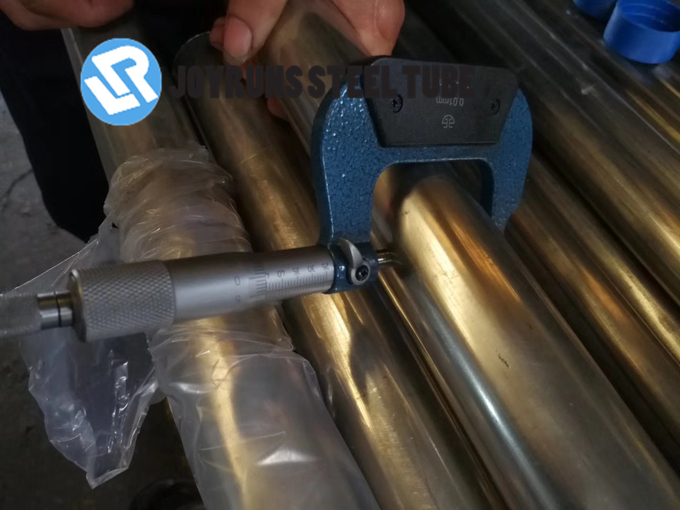 24mm*1mm Aluminium Brass Tubes ASTM B111 C68700 Cold Drawning Brass Seamless Tubes 1
