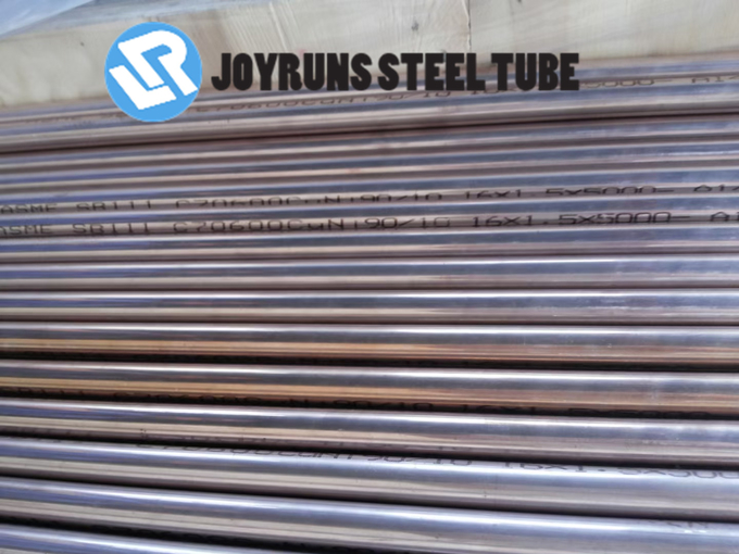 Copper Nickel Aluminium Brass Tubes ASME SB111 C70600 Seamless Alloy Tube Heat Exchanging 0